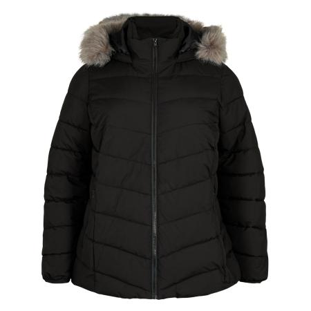 Zizzi Zizzi Winterjas Cajulia zwart