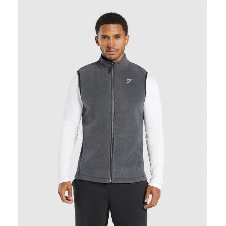 Gymshark Fleece Vest Black/Graphite Grey