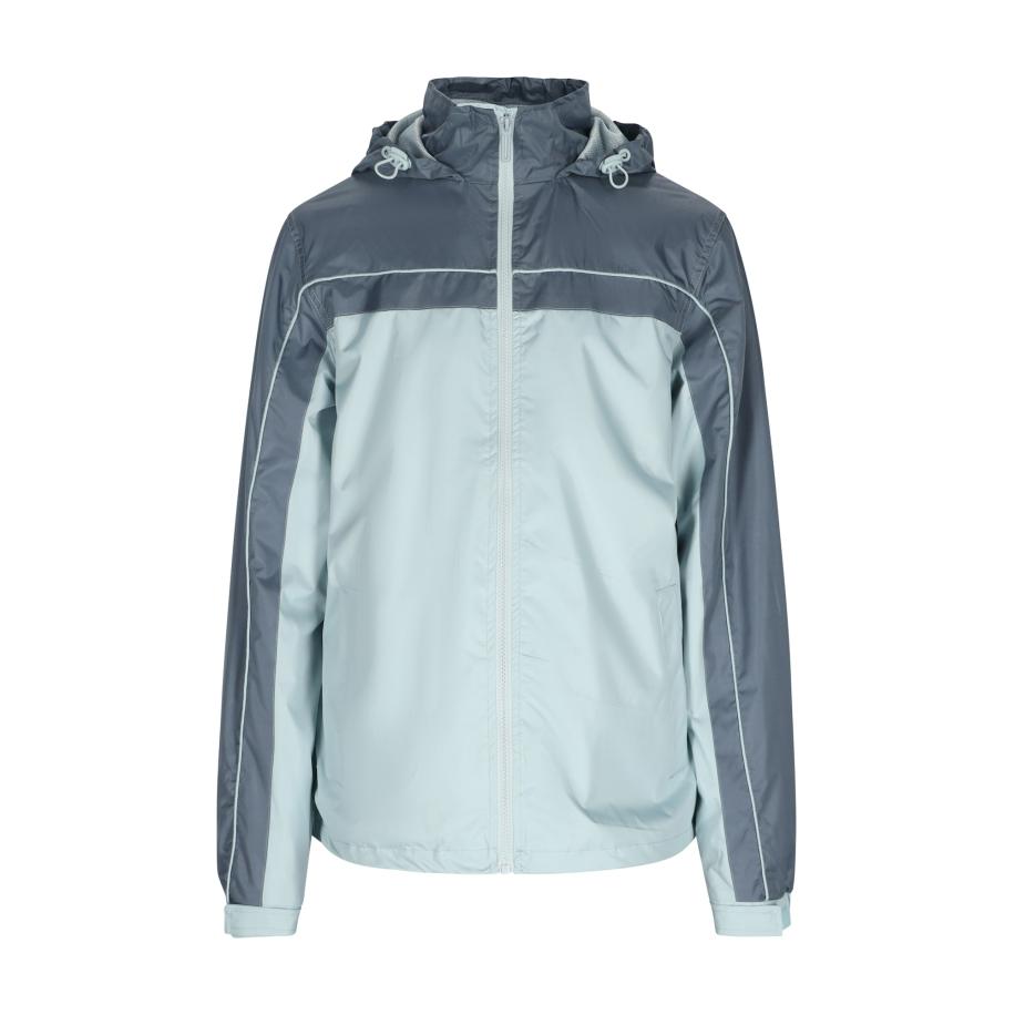 COSIMON COSIMON Tussenjas turquoise / grijs -