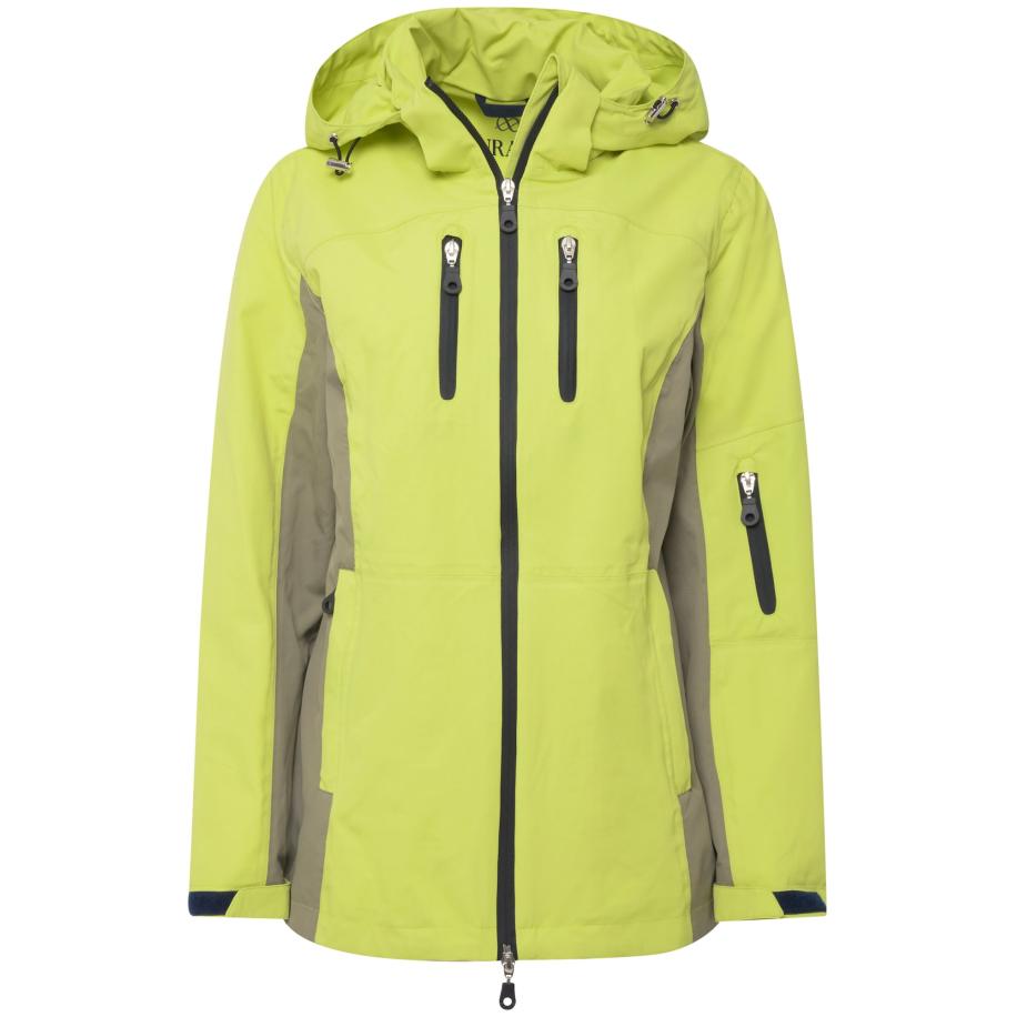 LAURASØN LAURASØN Functionele jas grijs / lichtgroen -