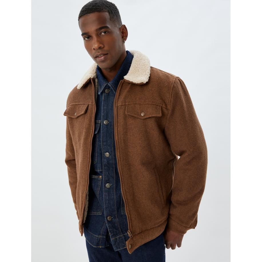 Koton Koton Tussenjas camel / ecru -