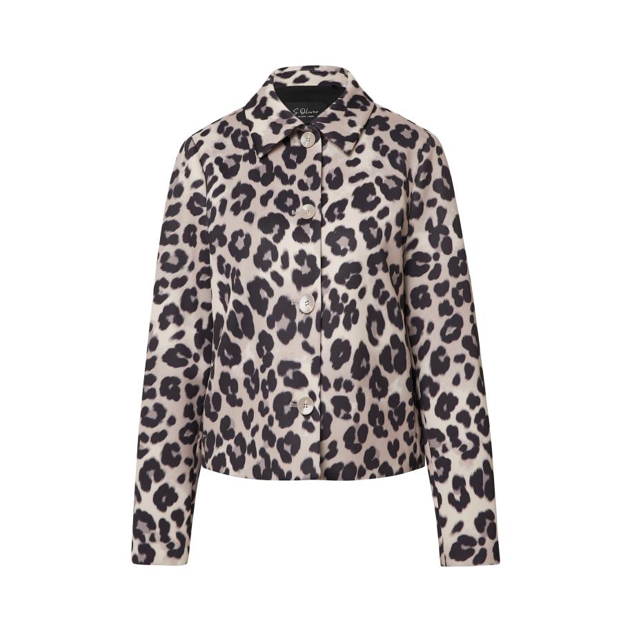 s.Oliver BLACK LABEL s.Oliver BLACK LABEL Tussenjas beige / zwart -