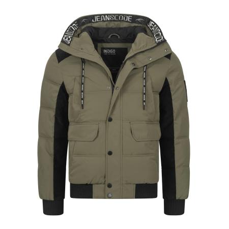 INDICODE JEANS INDICODE JEANS Winterjas groen / zwart