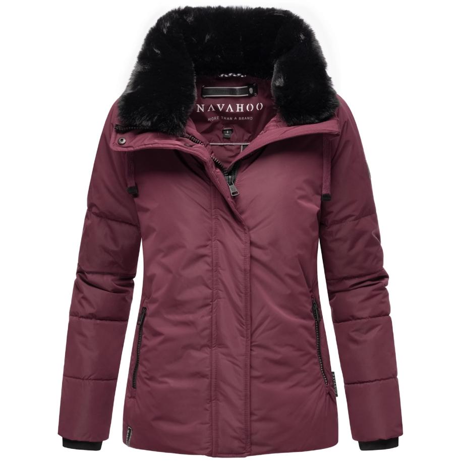 NAVAHOO NAVAHOO Winterjas Frostil XIV wijnrood / zwart -