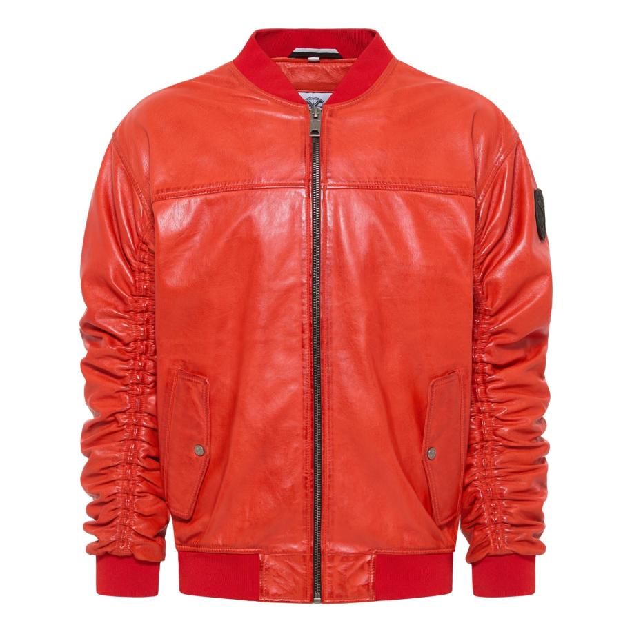 carlo colucci Carlo Colucci Tussenjas Desiato oranjerood -