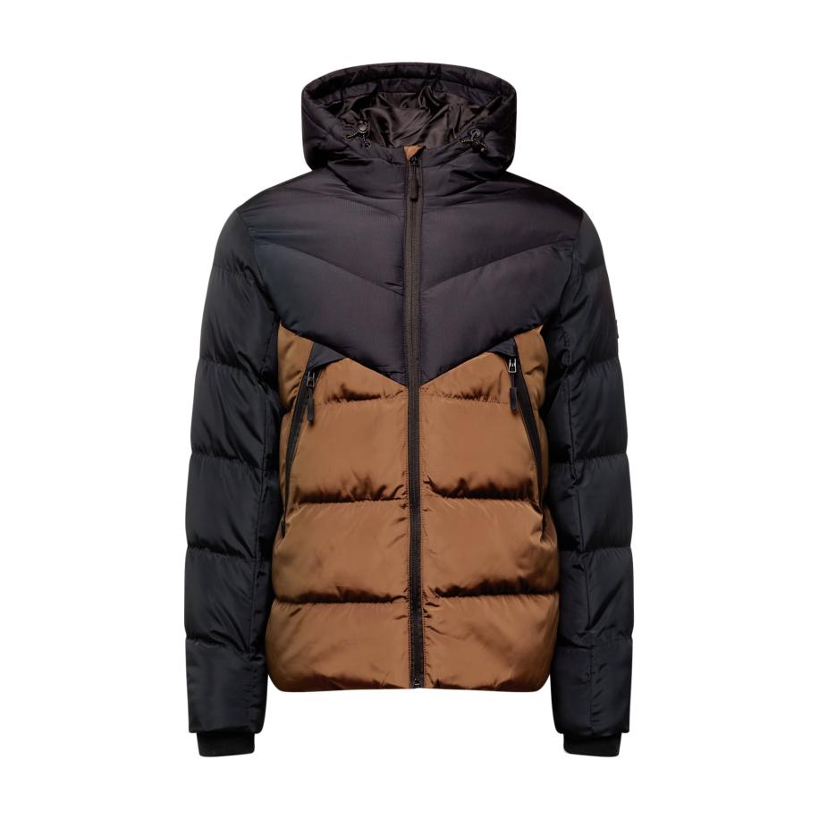 Blend BLEND Winterjas nachtblauw / bruin -