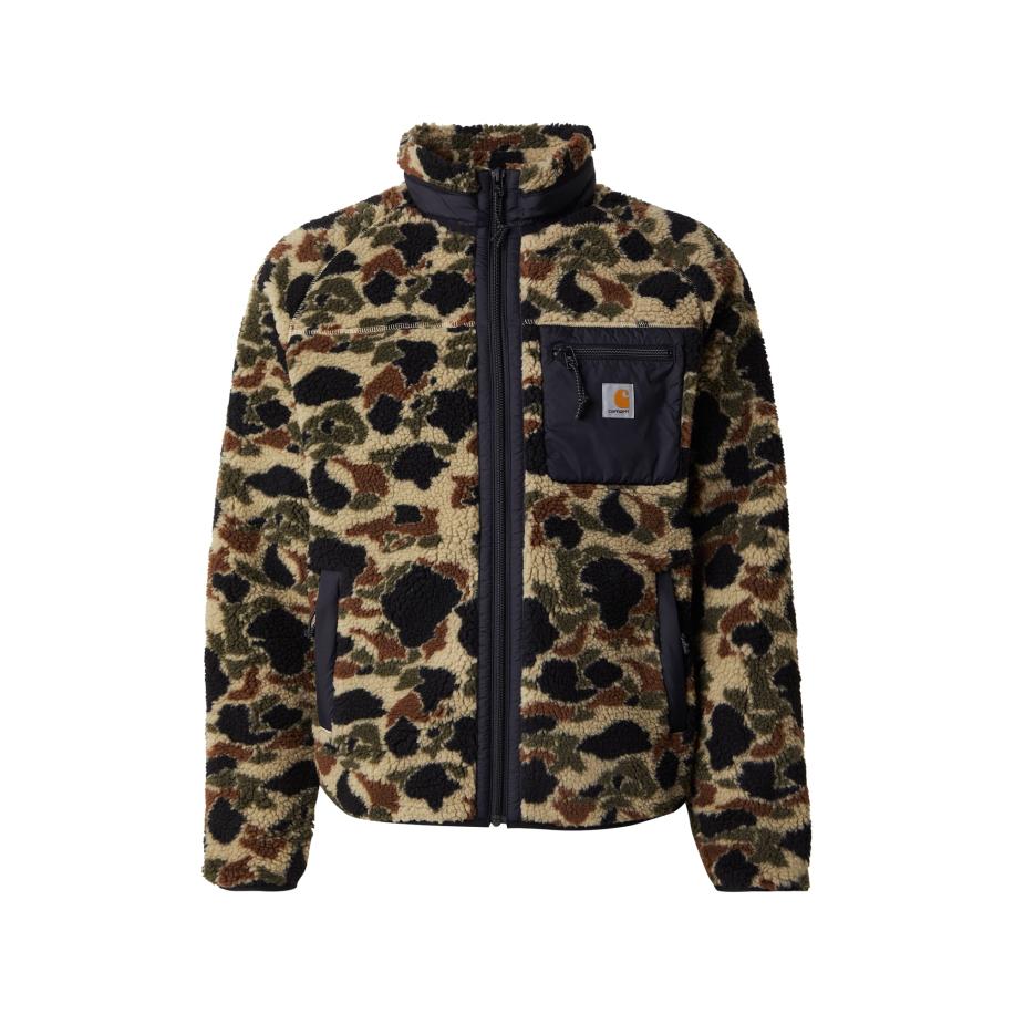 Carhartt WIP Carhartt WIP Fleece jas Prentis beige / bruin / olijfgroen / zwart -