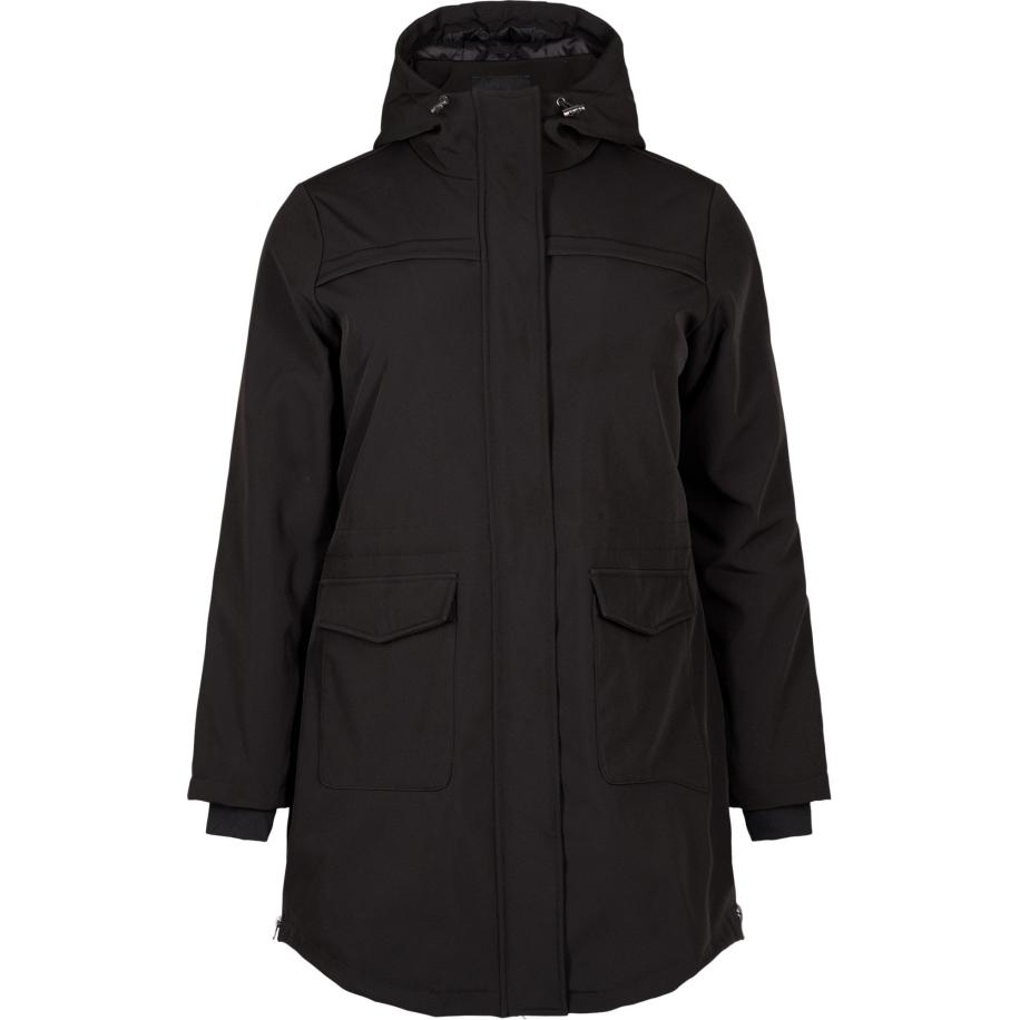 Zizzi Zizzi Functionele jas CASIMONE zwart -