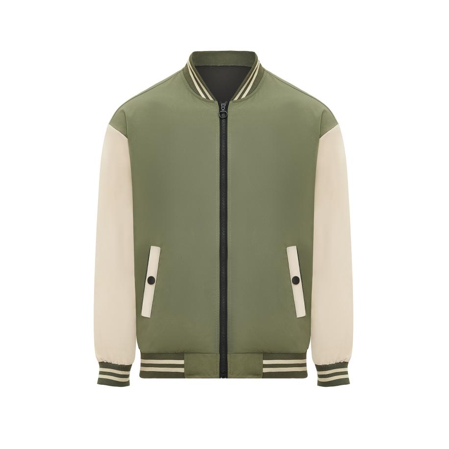 wrest Tussenjas beige / olijfgroen / donkergroen Groen