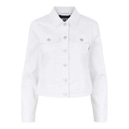 PIECES Tussenjas white denim