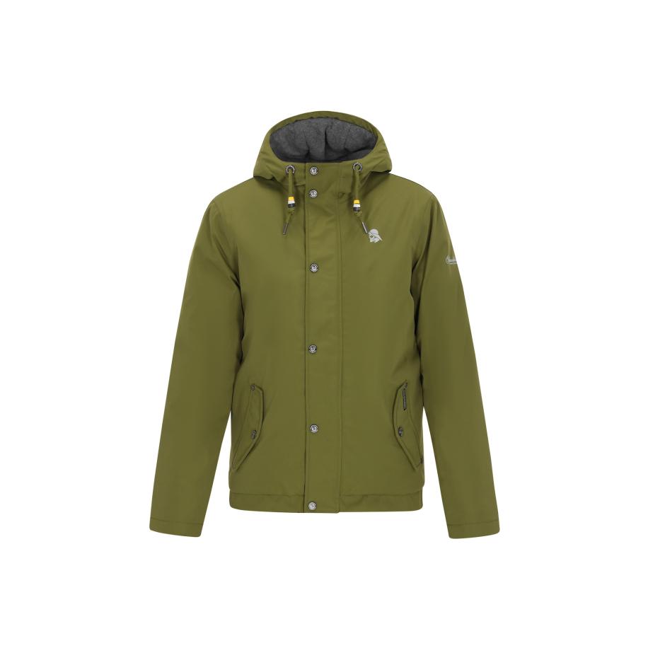 Schmuddelwedda Schmuddelwedda Functionele jas olijfgroen / wit -