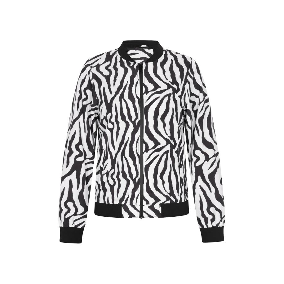 Sidona Tussenjas zwart / wit Zwart