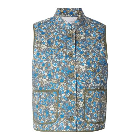 Lollys Laundry Lollys Laundry Bodywarmer Cairo nachtblauw / azuur / kaki / wit