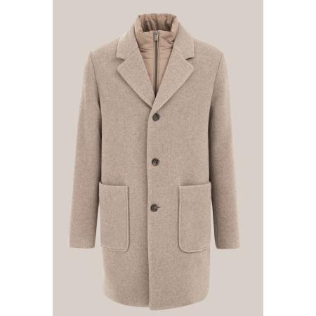 Van Gils heren Regular fit overjas - Regular fit - Beige - wol - Maat: XS