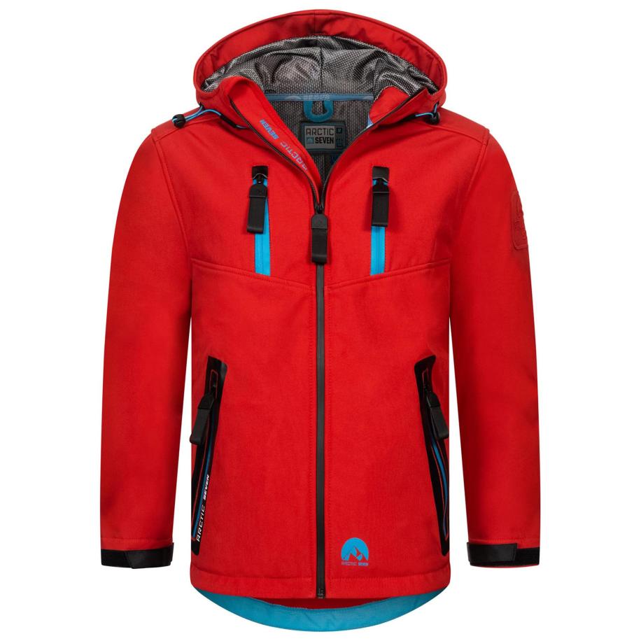 Arctic Seven Arctic Seven Outdoorjas AS306 lichtblauw / rood / zwart -