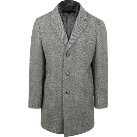Suitable Coat Wol Pepita Pepper Grey
