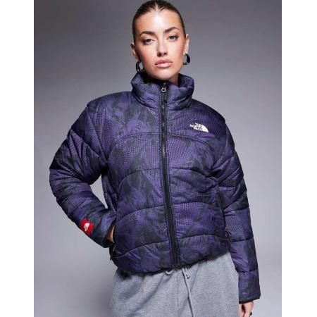 The North Face Seven Summits TNF 2000 Gewatteerd jack met bergenprint in paars