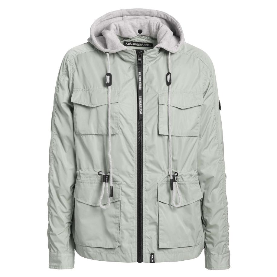 Khujo khujo Tussenjas FLAMES pastelgroen / zwart -