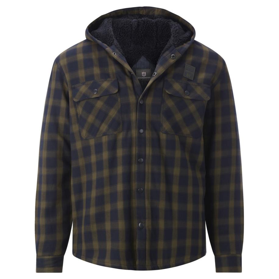 jan vanderstorm Jan Vanderstorm Tussenjas Olsdal olijfgroen / zwart -