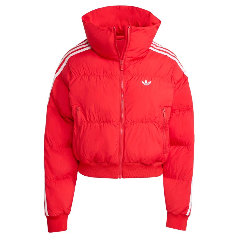 Adidas ADIDAS ORIGINALS Winterjas Adicolor rood / wit -