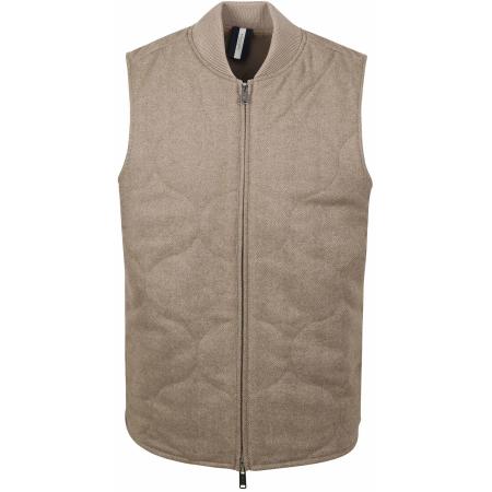 Profuomo Herringbone Bodywarmer Sand