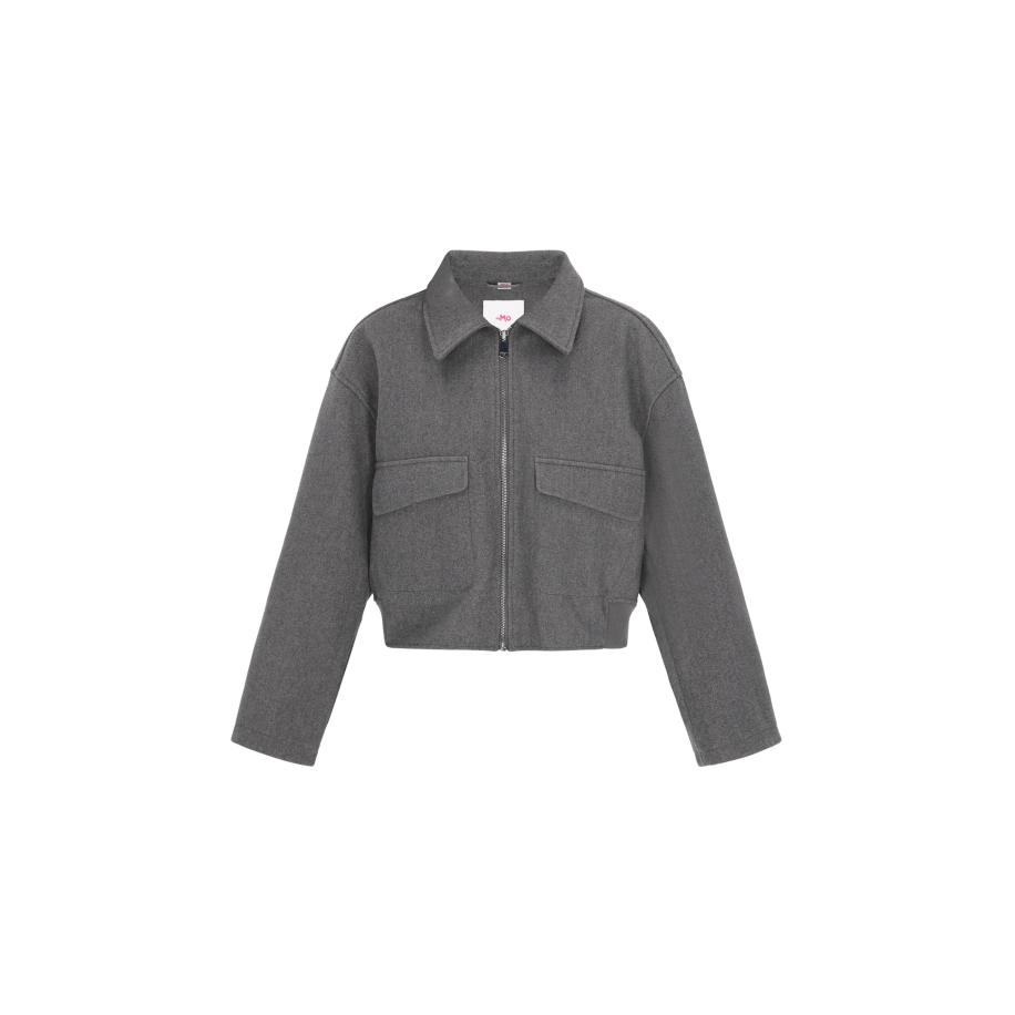 MYMO MYMO Tussenjas Young Fashion donkergrijs -
