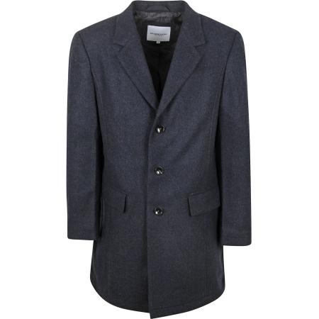 McGregor Coat Wool Herringbone Navy