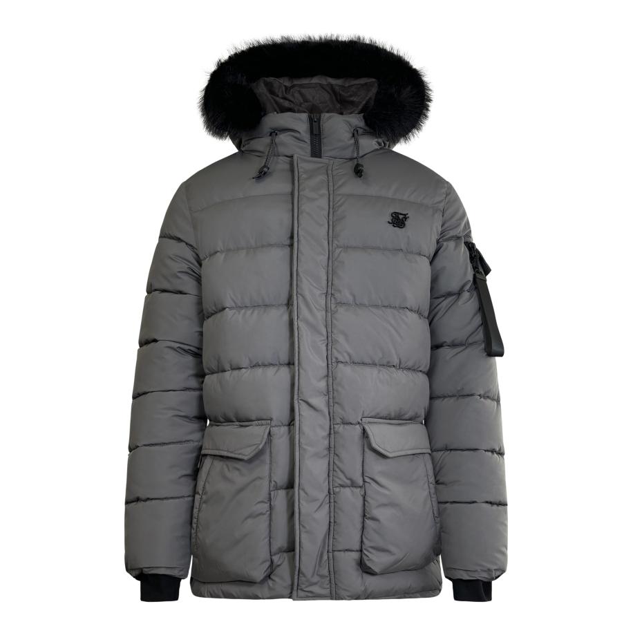 SikSilk SikSilk Winterjas grijs -