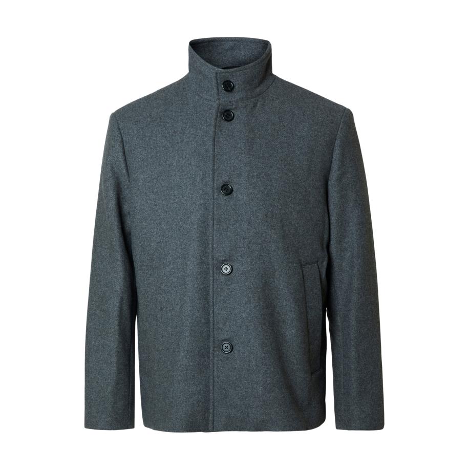 Selected SELECTED Tussenjas SLHRAINAR donkergrijs -