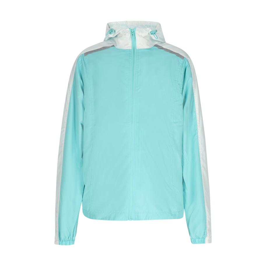 bridgeport bridgeport Tussenjas turquoise / grijs / wit -