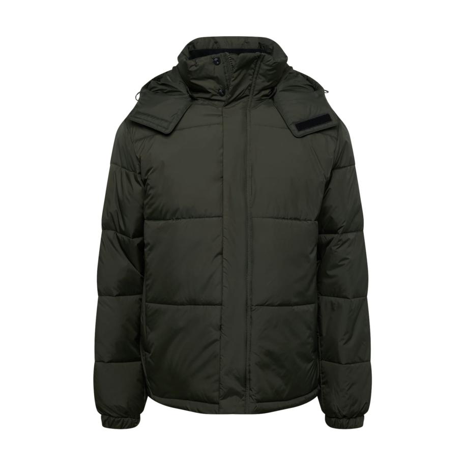 Solid !Solid Winterjas donkergroen -