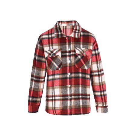ROCKEASY ROCKEASY Tussenjas bruin / rood / wit