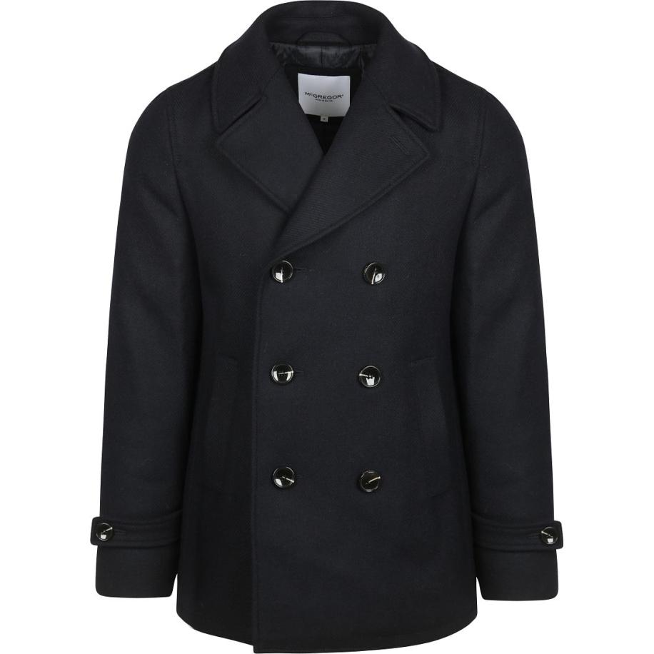 McGregor Core Peacoat Wool Blend Navy Blauw