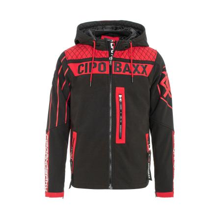 Cipo & Baxx CIPO & BAXX Tussenjas rood / zwart