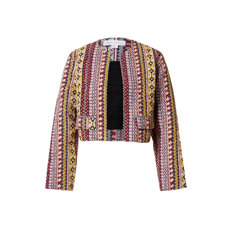 Warehouse Warehouse Tussenjas donkerblauw / geel / rood / wit -