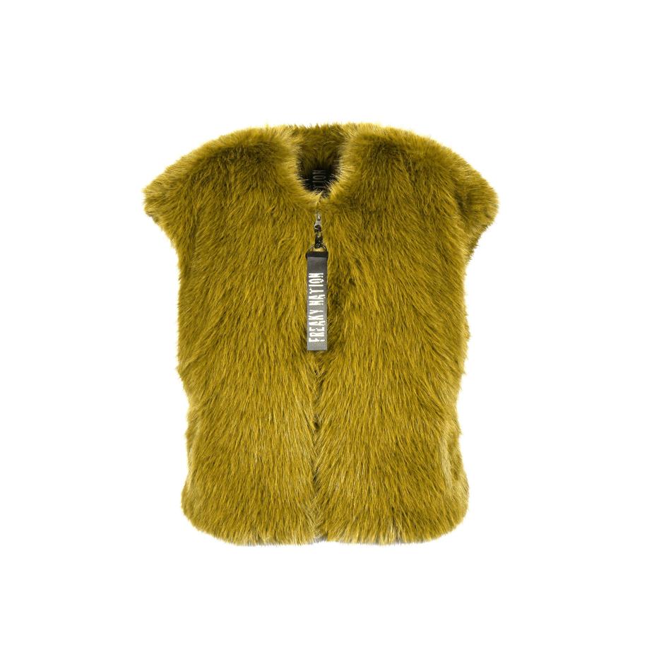 Freaky Nation FREAKY NATION Bodywarmer Sweetie mosterd -