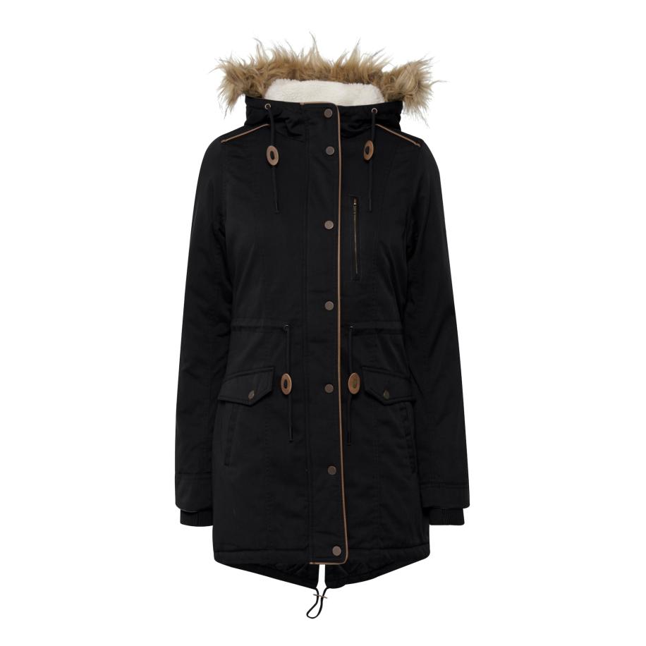 Oxmo Winterparka Anna zwart Zwart