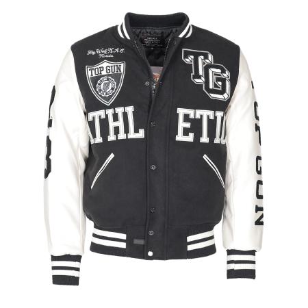 Top gun TOP GUN Tussenjas zwart / wit