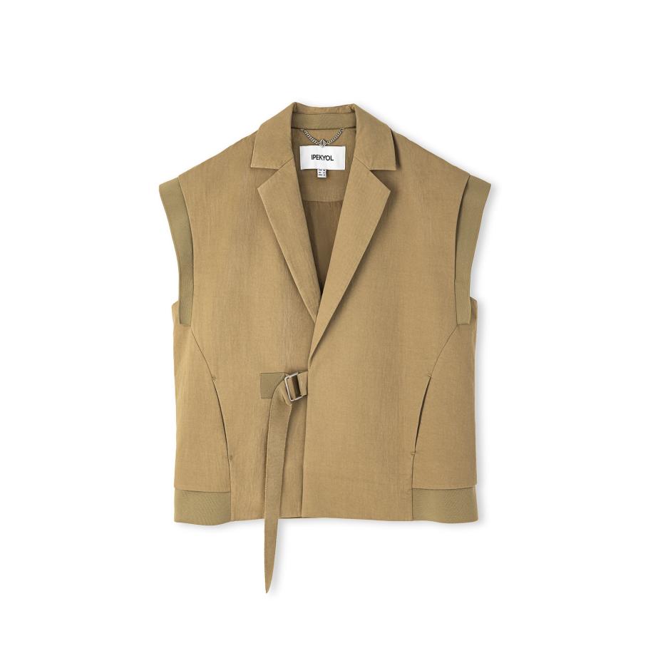 Ipekyol Ipekyol Bodywarmer kaki / olijfgroen -