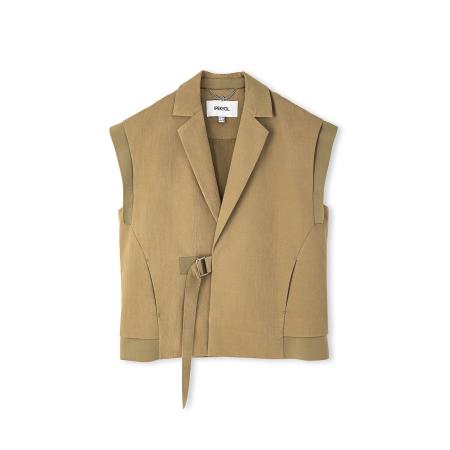 Ipekyol Ipekyol Bodywarmer kaki / olijfgroen