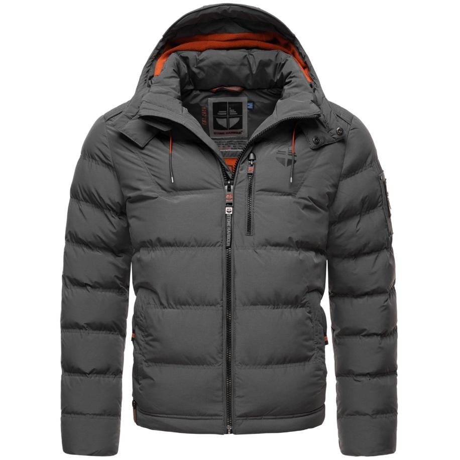 STONE HARBOUR STONE HARBOUR Winterjas Arvidoo donkergrijs -