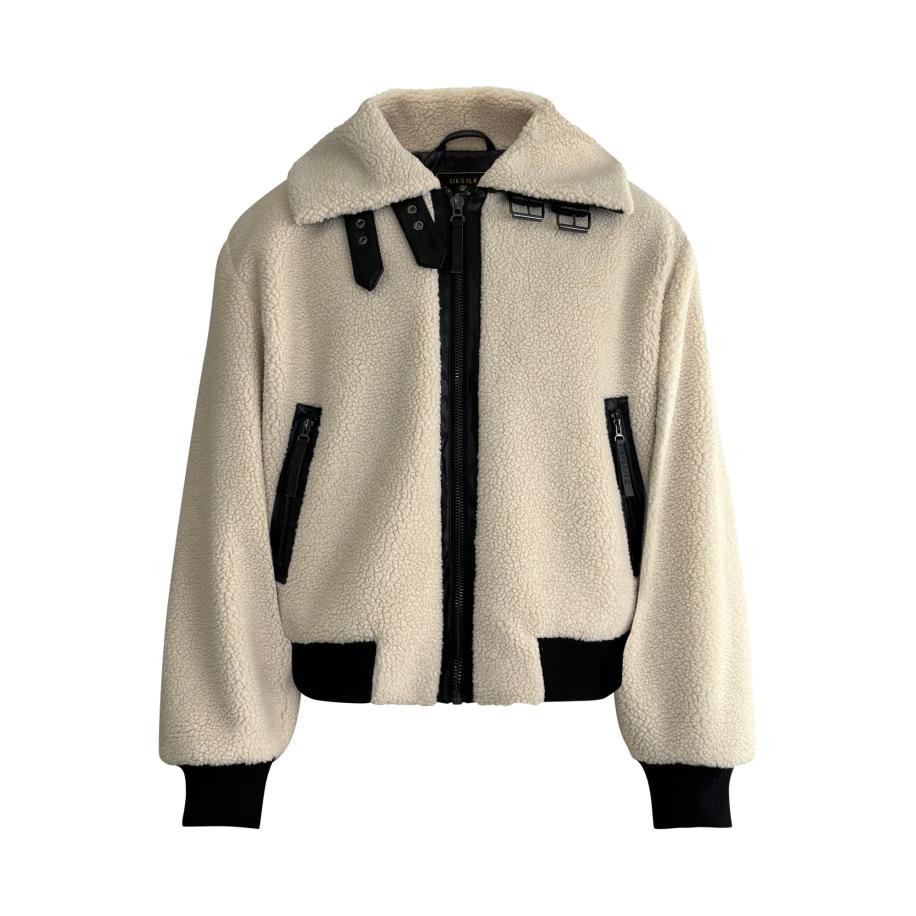 SikSilk SikSilk Tussenjas ecru / zwart -