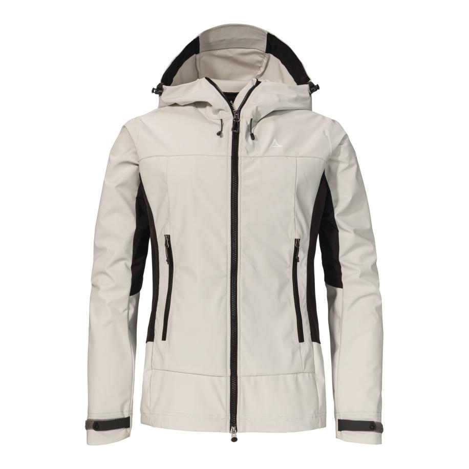 Schöffel Outdoorjas Mountain Softshell Jk Style Blaueis WMS beige Bruin