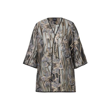 Ulla Popken Ulla Popken Tussenjas gemengde kleuren / zwart