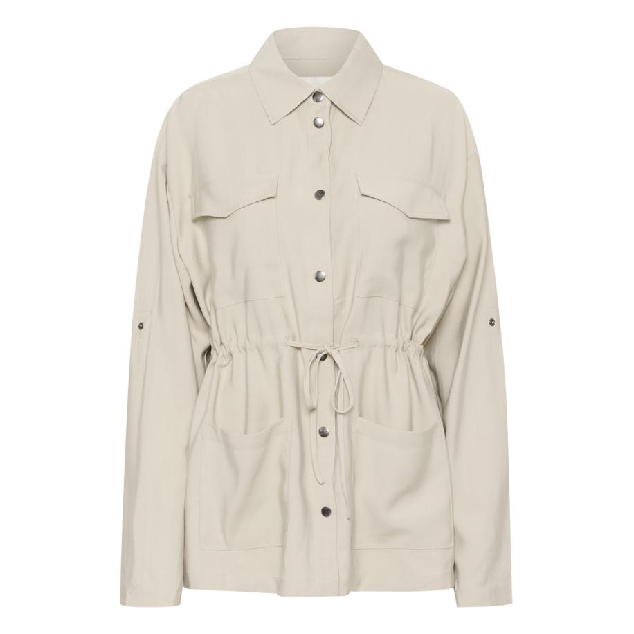 Kaffe Tussenjas beige Bruin