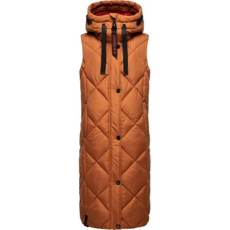 NAVAHOO NAVAHOO Bodywarmer Schnuckel cognac / grenadine / zwart