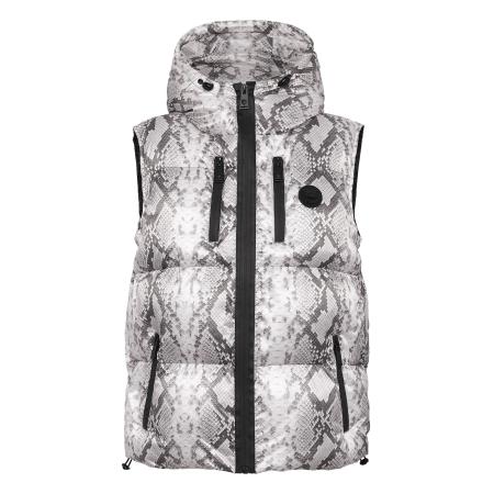 Plein Sport Plein Sport Bodywarmer Python grijs / basaltgrijs / donkergrijs