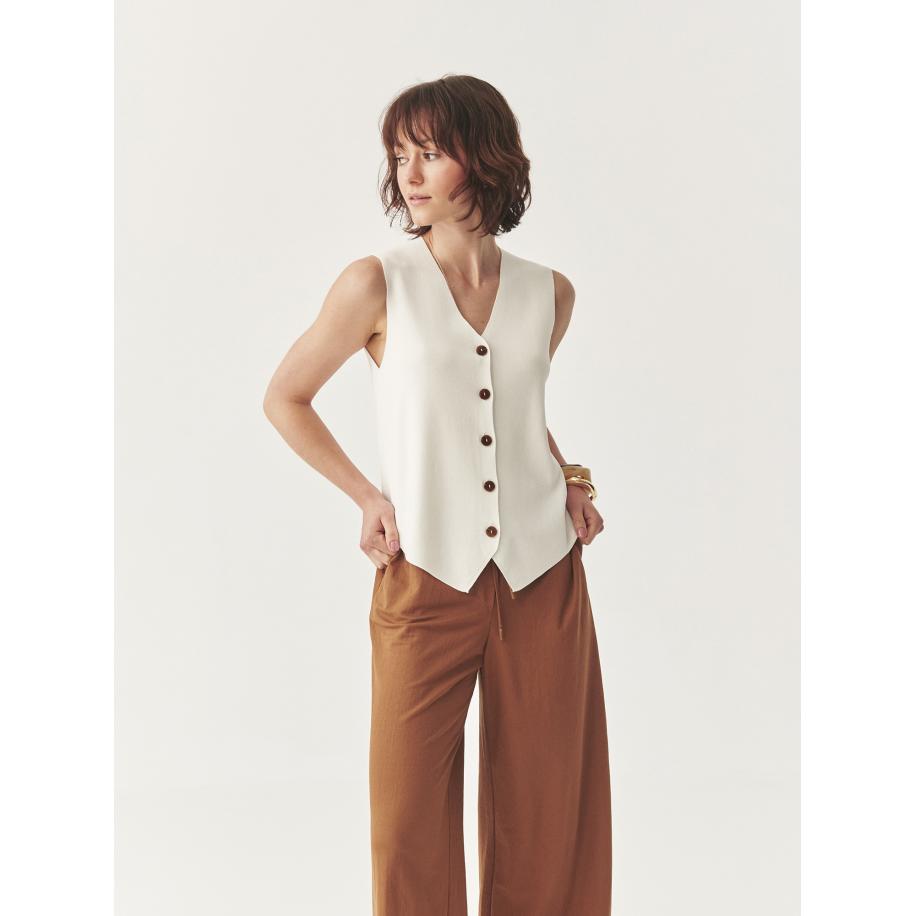 TATUUM Bodywarmer offwhite Wit