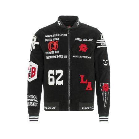 Cipo & Baxx CIPO & BAXX Tussenjas rood / zwart / wit