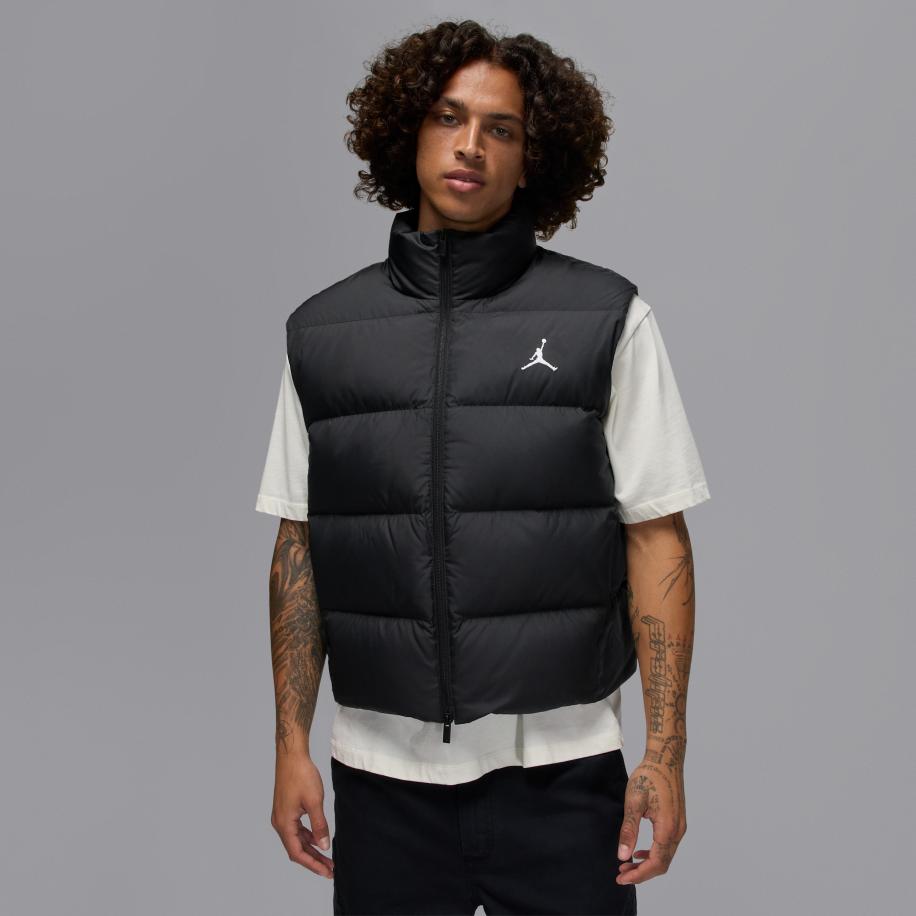 Jordan Flight bodywarmer met dons voor heren - Zwart Zwart